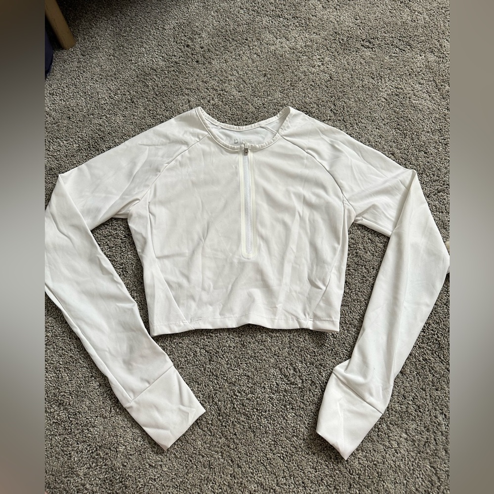 BuffBunny Half Zip Crop Top